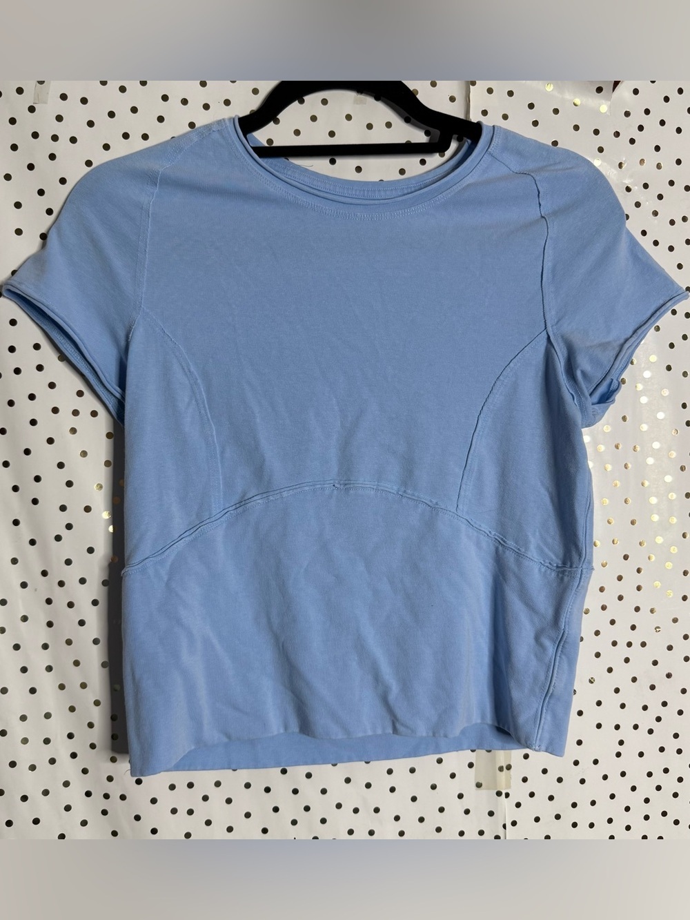 Free People Women’s Light Blue Short Sleeve Top